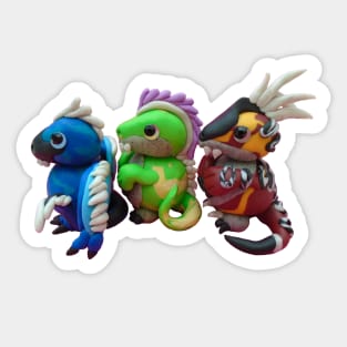 Cute raptors Sticker